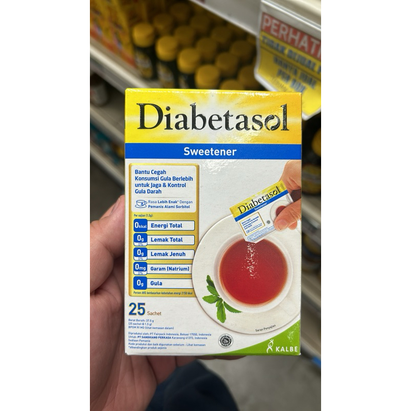 

DIABETASOL Sweetener 25 sachet x 1,5gram