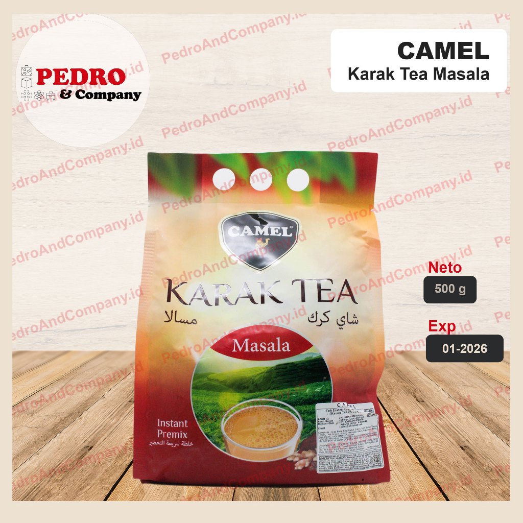 

Camel Karak Tea 500 gram isi 25 sachet teh instant