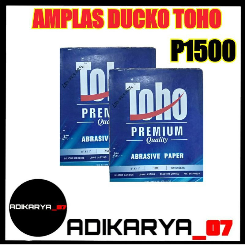 Amplas DUCO lembaran grit 60 80 150 Amplas penghalus lembaran DUCO 5000 TOHO 1500