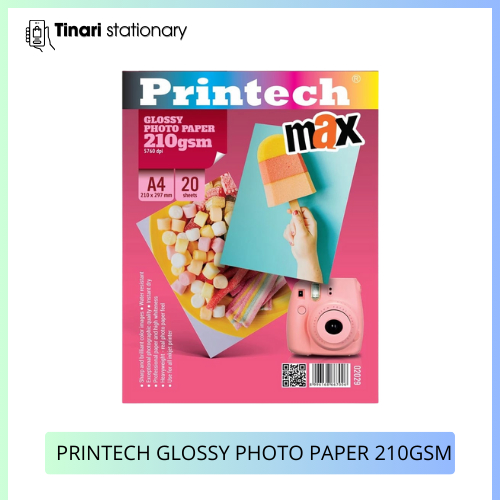 

Printech Glossy Photo Paper Kertas Phot Glossy 210gms A4