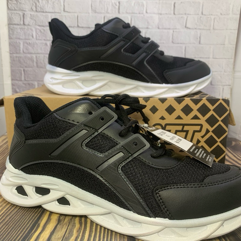 SEPATU PRO ATT CM 200 HITAM / PUTIH / SEPATU SEKOLAH PRO ATT