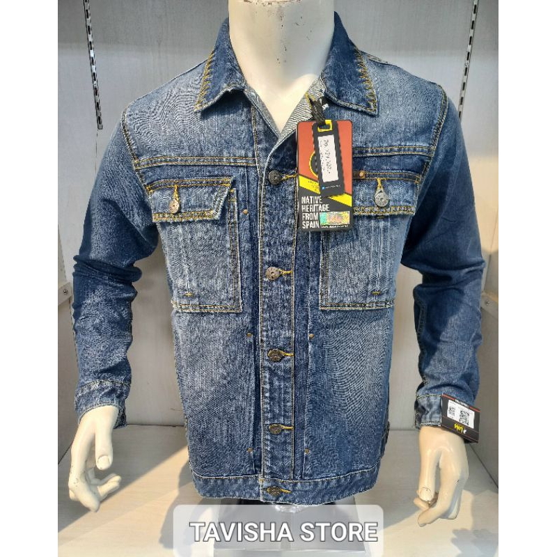 Jaket Denim Pria LOIS Original 100%-Regular Fit Casual Cowok|Best Seller