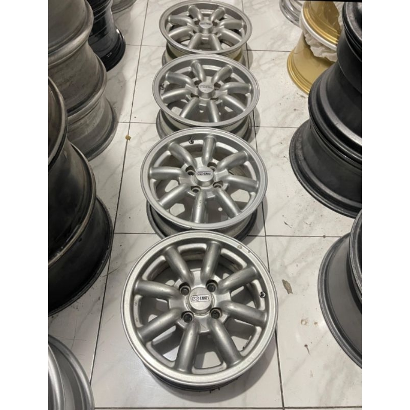 Velg Enkei 8 Spoke (Watanabe looks) Ring 14. Made in Japan. Lebar 6. Et 38. Pcd 4x100. Wuling ev,sta
