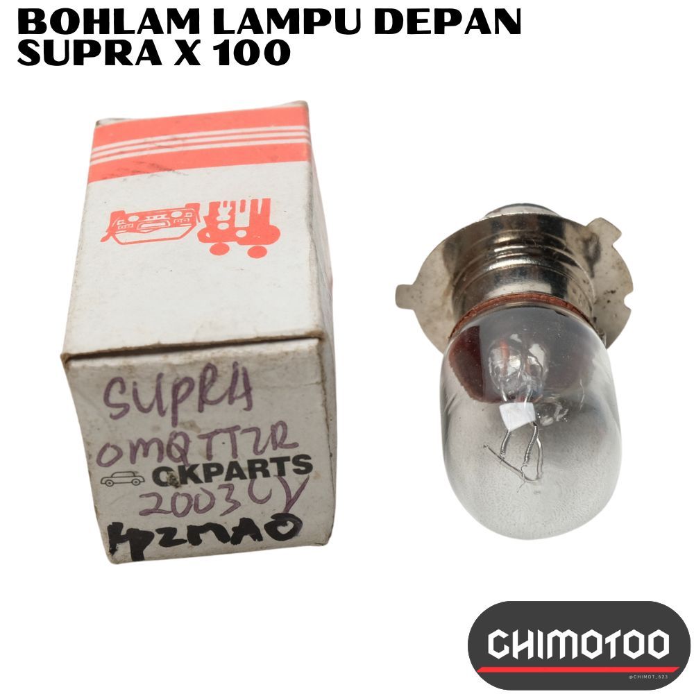 Bohlam Lampu Depan Honda  Supra X 100 Grand Supra Fit Legenda Revo Blade