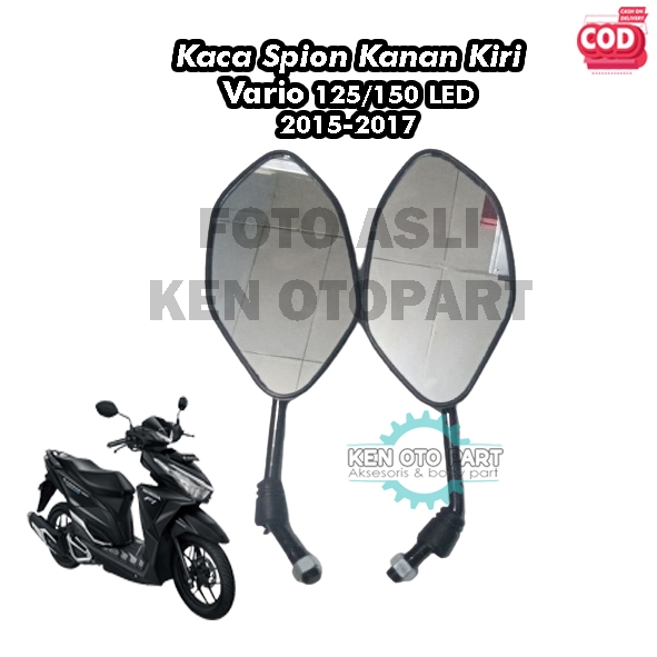 Sepasang Kaca Spion Kanan Kiri Motor Honda Vario 125/150 LED 2015-2017