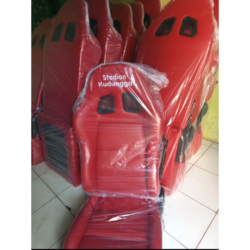 jok mobil racing universal sparco merah