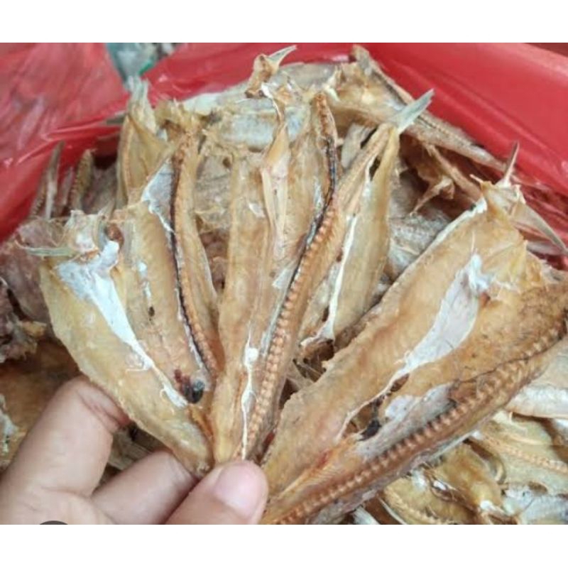 

ikan Jambrong kering tipis 100gr / ikan Jambrong asin kering