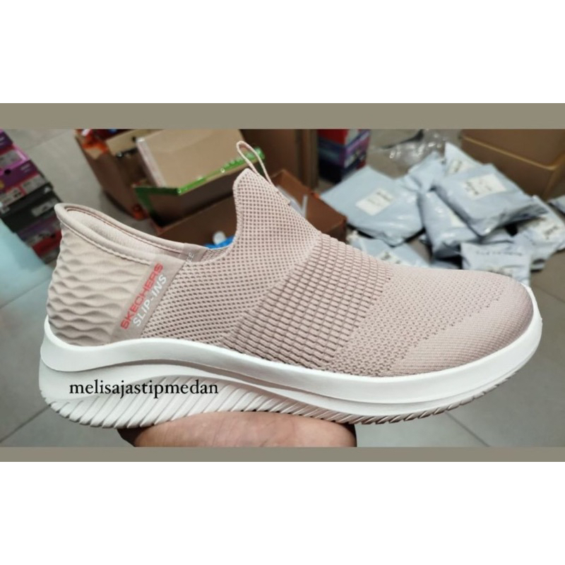 skechers slip ins warna pink size 38