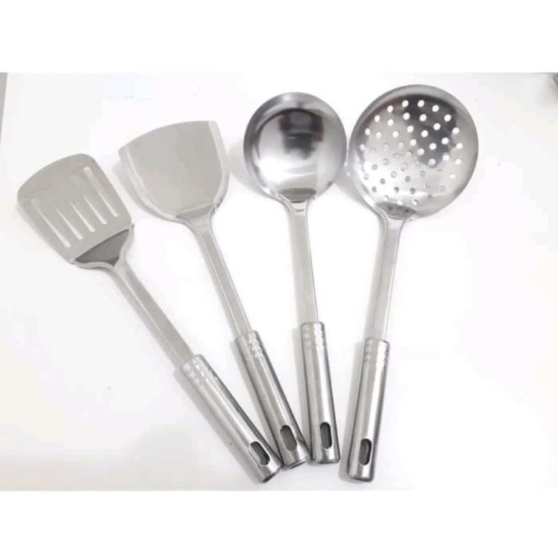 SUTIL SET 4 IN 1 SPATULA SET ISI 4 / SPATULA SUTIL STAINLESS STEEL SEPATULA