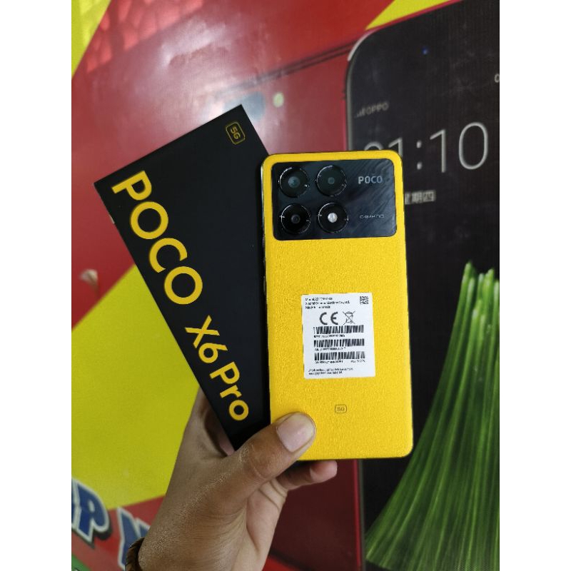 poco x6 pro 5g 12/512 second lengkap like new