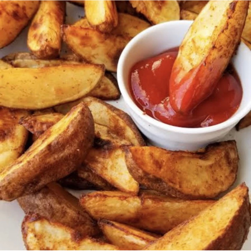 

Kentang wedges Potato Wedges Seasoned