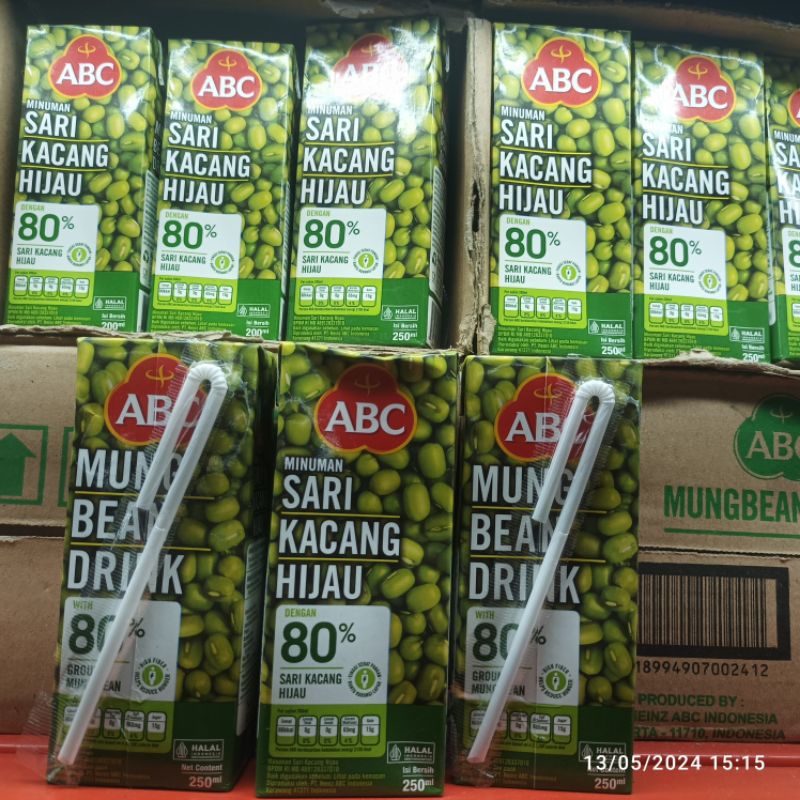 

ABC Sari Kacang Hijau 250ml Minuman instan Lezat, bergizi dan siap minum