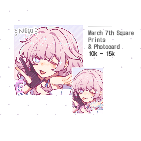 

March 7th Photocard & Prints