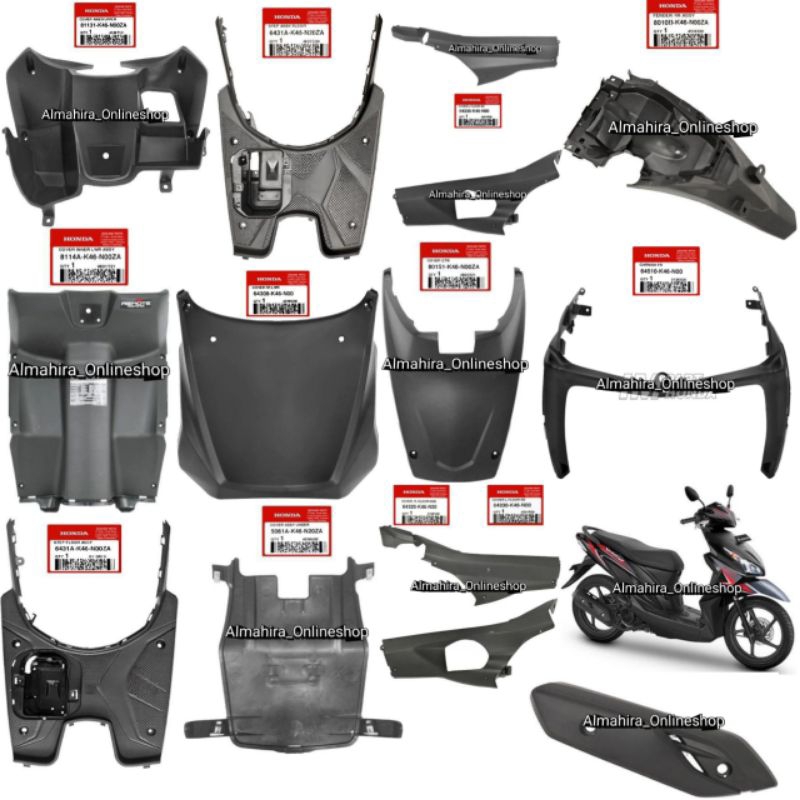 Paket Full Body Kasar Honda Vario 110 Fi Led Original