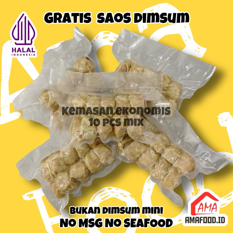 

best seller Dimsum mix kemasan ekonomis isi 10 dimsum