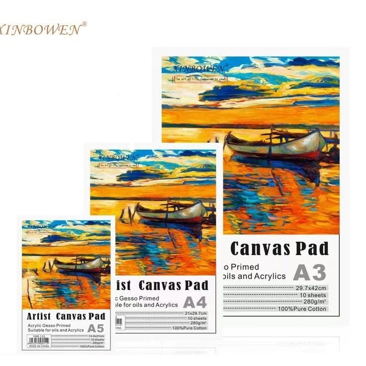 

Penjualan Ekonomis canvas pad A4A3 28gsm 1 lembar