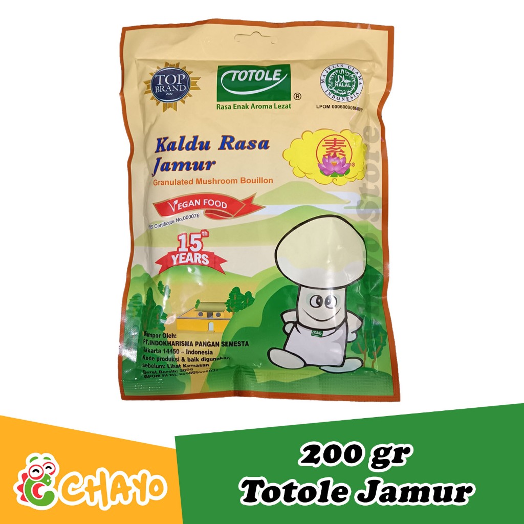 

Totole Kaldu Rasa Jamur 200 gr / Mushroom Bouillon Totole Vegan Food