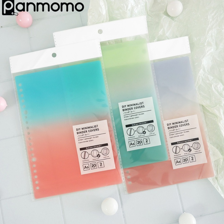 

Update Favorit Panmomo DIY Minimalist Binder Covers 2pc Gradient A5 Sampul Binder Cover Binder Dua Warna