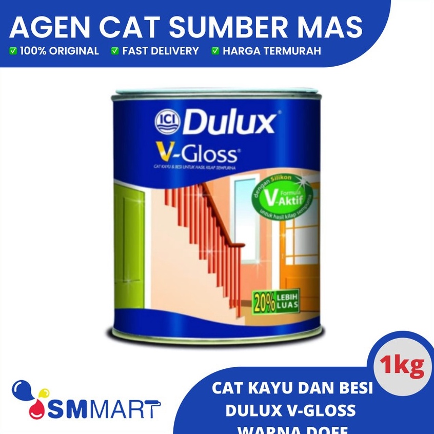 

Hadir Terbatas CAT MINYAK DULUX V GLOSS 1 KG WARNA STANDARD CAT KAYU CAT BESI CAT DUCO CAT KAYU BESI 1KG