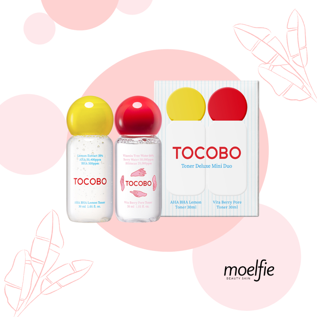[READY STOCK] TOCOBO TONER DELUXE MINI DUO AHA BHA LEMON TONER + VITA BERRY PORE TONER