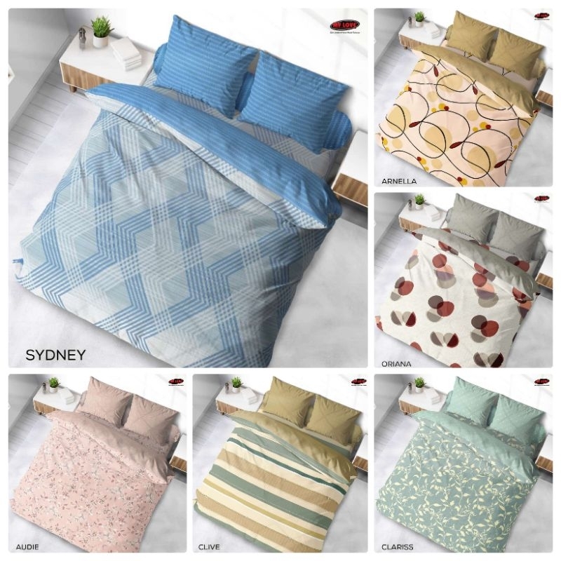 bed cover 180x200 my love tinggi 30 cm new motif / bedcover my love king 180x200 t30