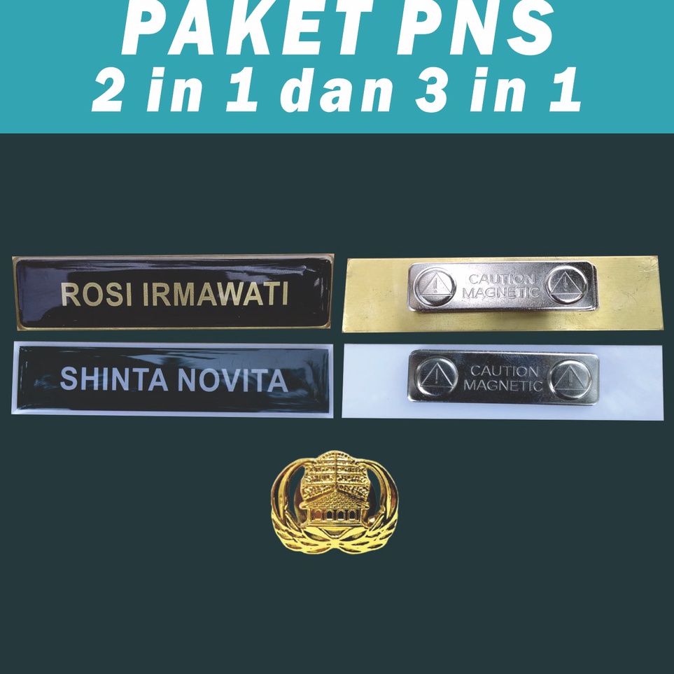 

Penjualan Khusus Paket Nametag 2 in 1 dan 3 in 1