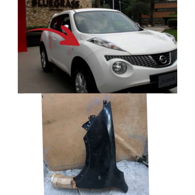 fender spakbor kiri Nissan Juke original copotan