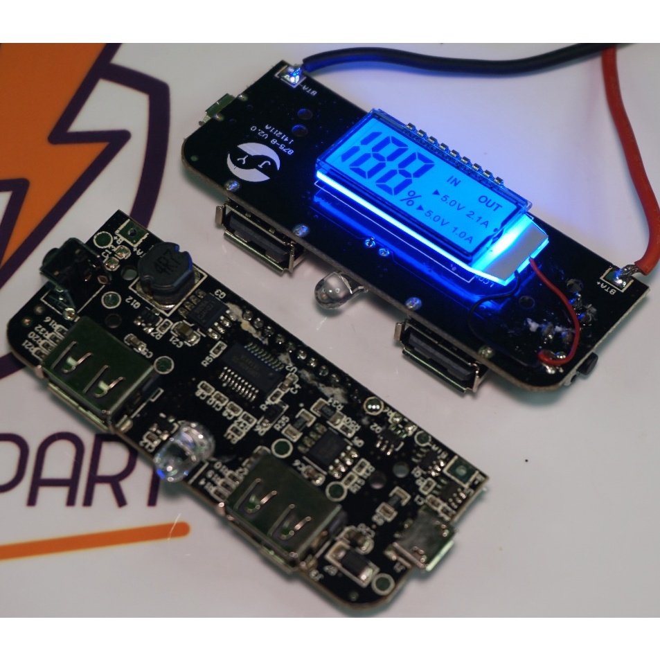 Pasti Tertarik Modul Power Bank dengan D DIY 2 Slot USB 1A 21 KIT Rakitan Powerbank 1865