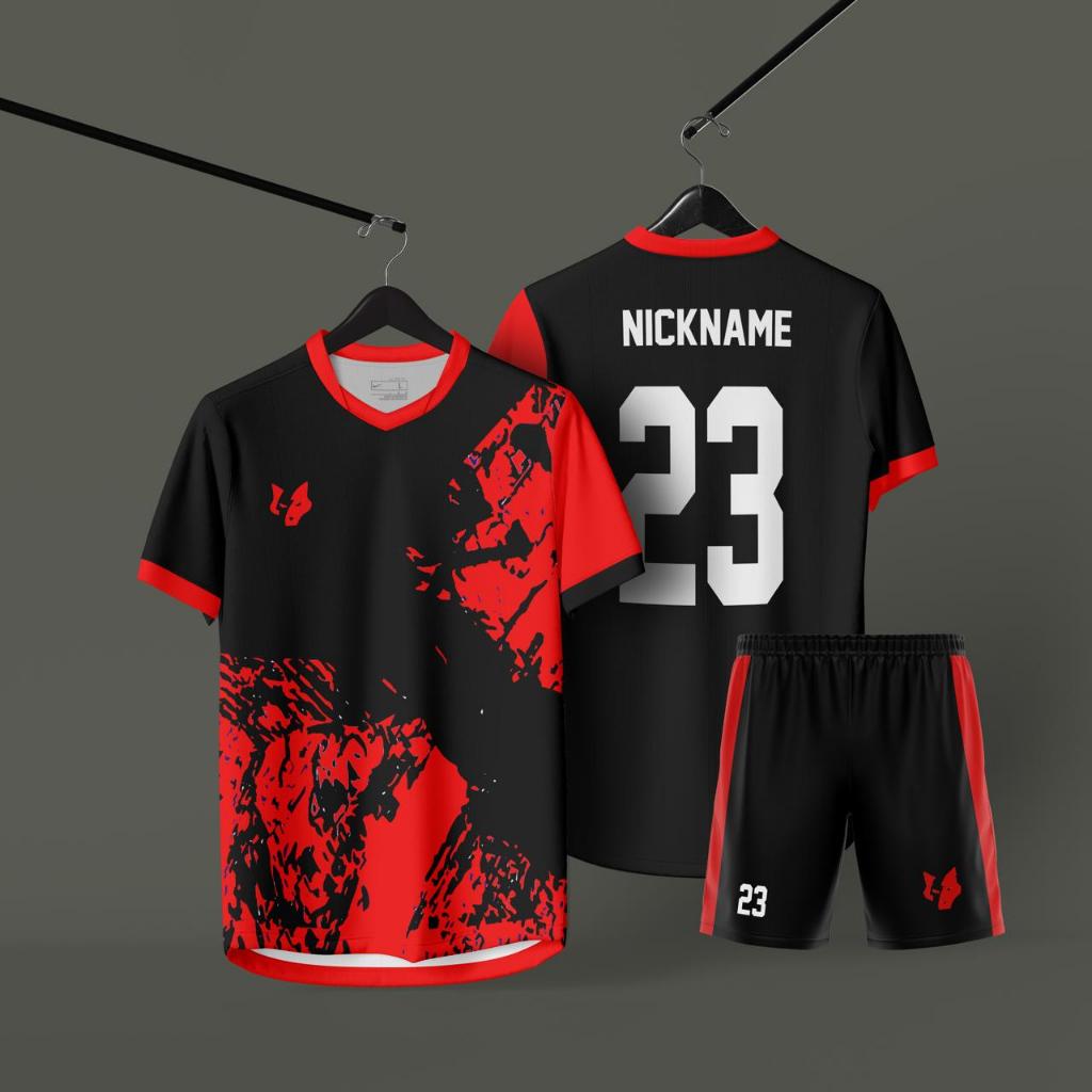 Free Sablon Nama Nomor Stelan Baju Bola Jersey Set Dwasa Pria Wanita (GERATIS SABLON NAMA NOMOR)