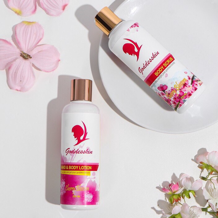 Free Ongkir Goddesskin by Athena  Paket Duo Besar Body Care 25ml Body Scrub  Body Lotion