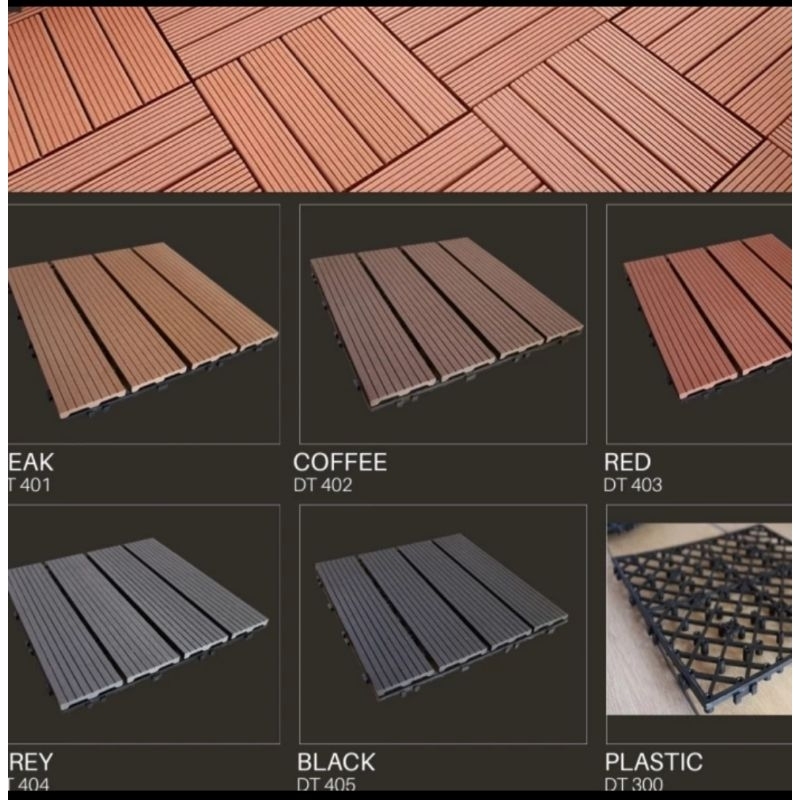 lantai teras rooftop decking wpc decking tile lantai wpc