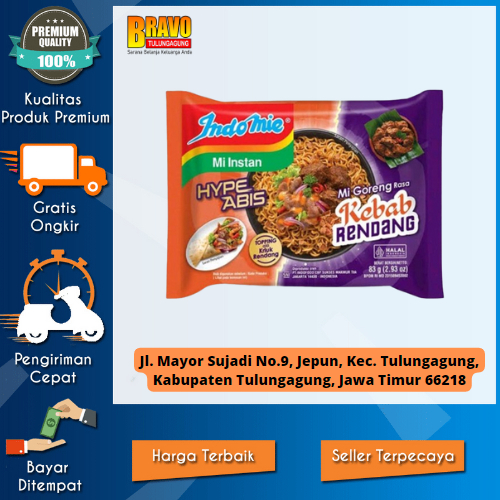 

Bravo Supermarket Tulungagung - Indomie Goreng Kebab Rendang 83gr