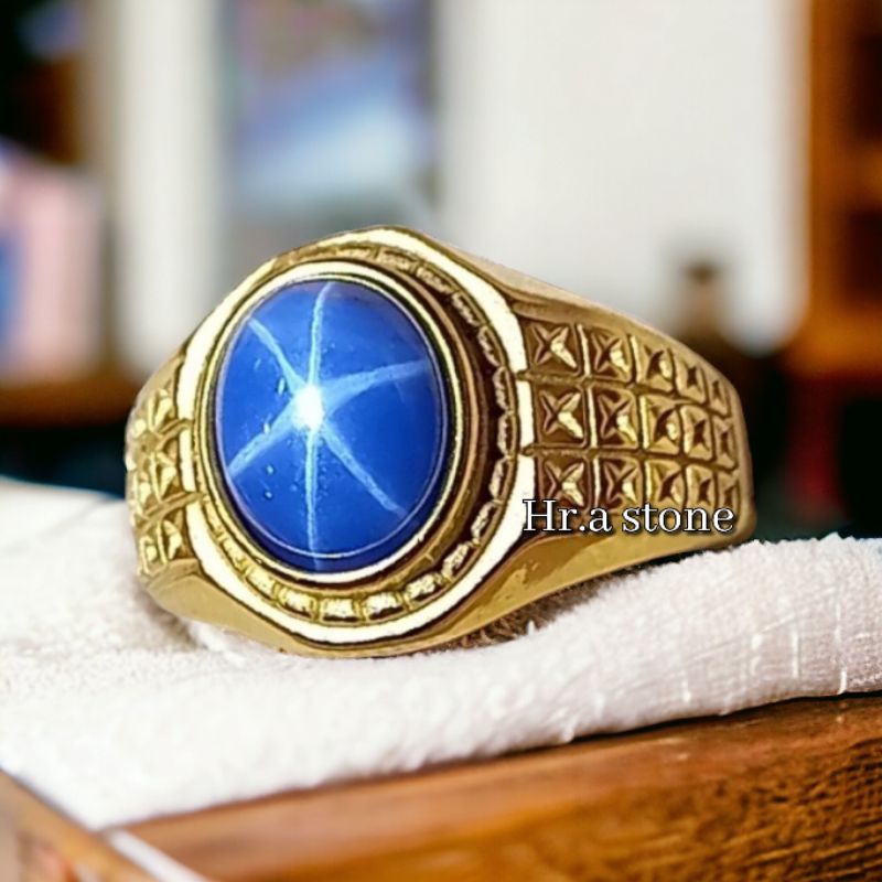 CINCIN BATU AMERICAN BLUE STAR 6 MINIMALIS