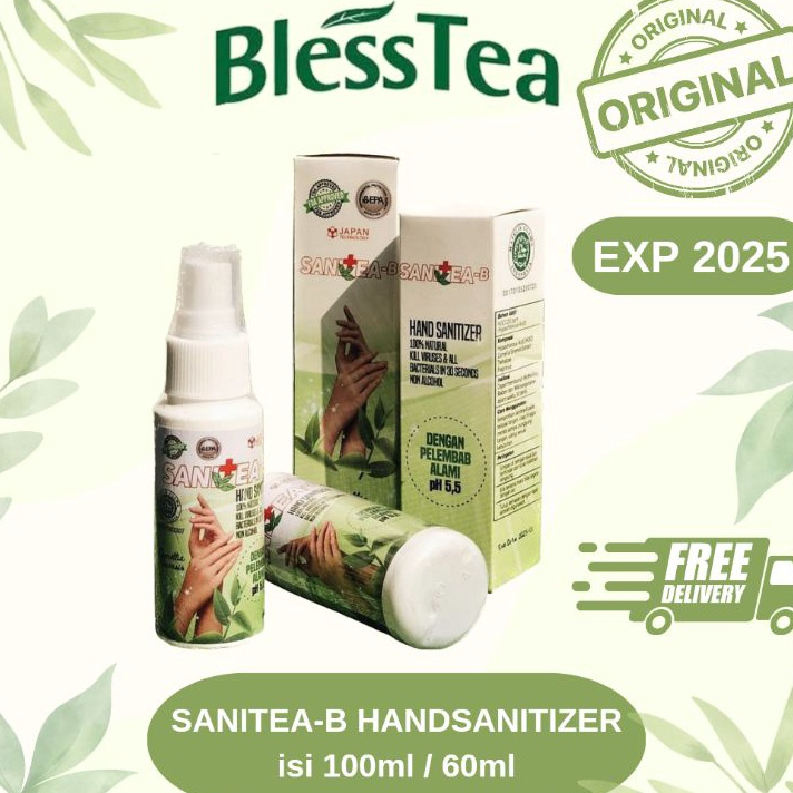 PALING AMPUH Blesstea Handsanitizer SaniteaB 6ml  1ml ORIGINAL