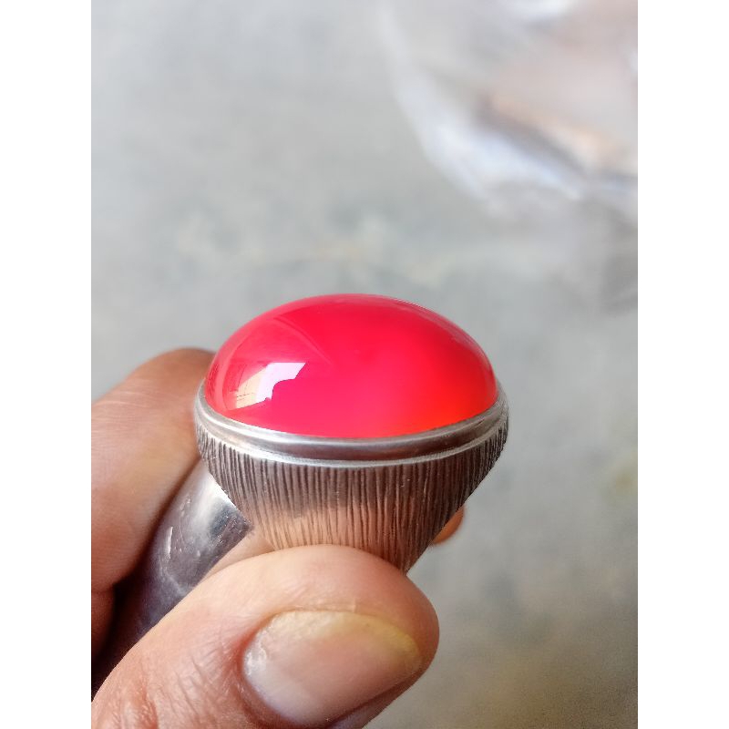 batu akik lawasan Yaman kabdi ring perak pesanan