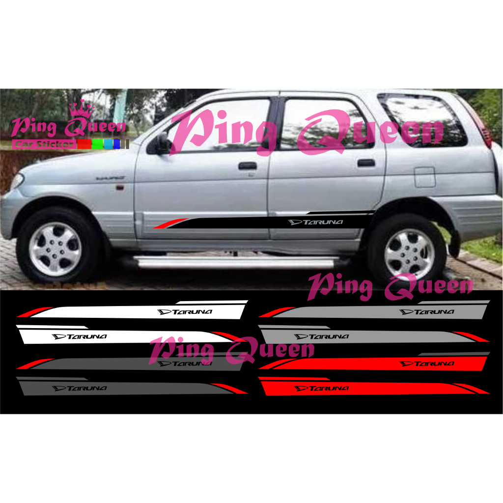 CUTTING STICKER MOBIL TARUNA STICKER LIST MOBIL DAIHATSU TARUNA
