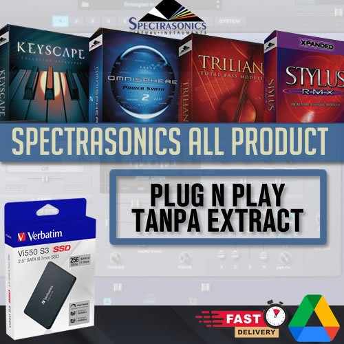 SSD 256GB + Spectrasonics all product [Keyscape,Omnisphere,Trilian,Stylus RMX] Plug N Play