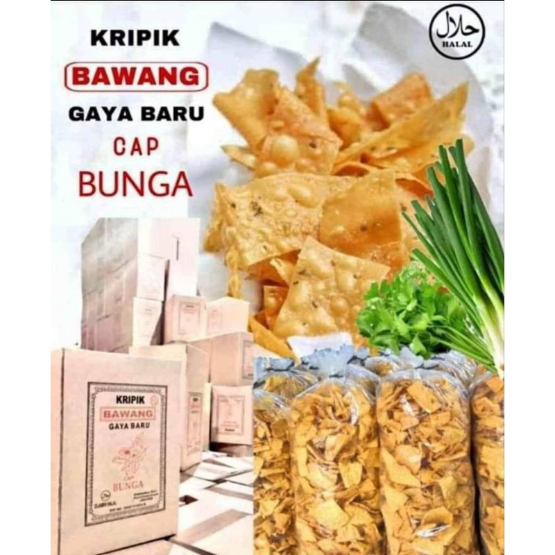 

Kripik bawang gaya baru cap bunga berat -+1000gr