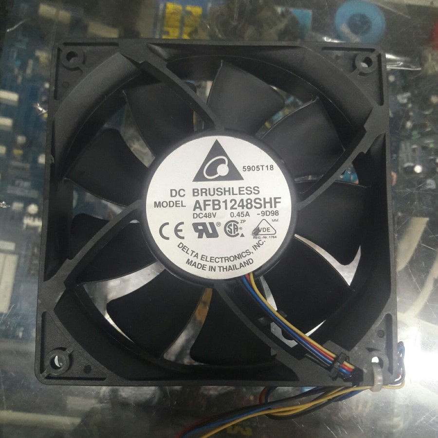 Kipas fan panel High Speed 48V DC 12X12 12CM