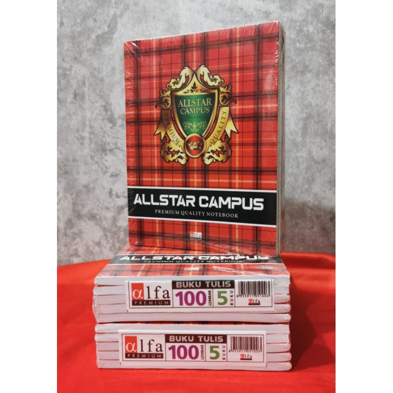 

BUKU TULIS MEREK ALFA ISI 100 LEMBAR (5 BUKU)( PENDEK) RANDOM