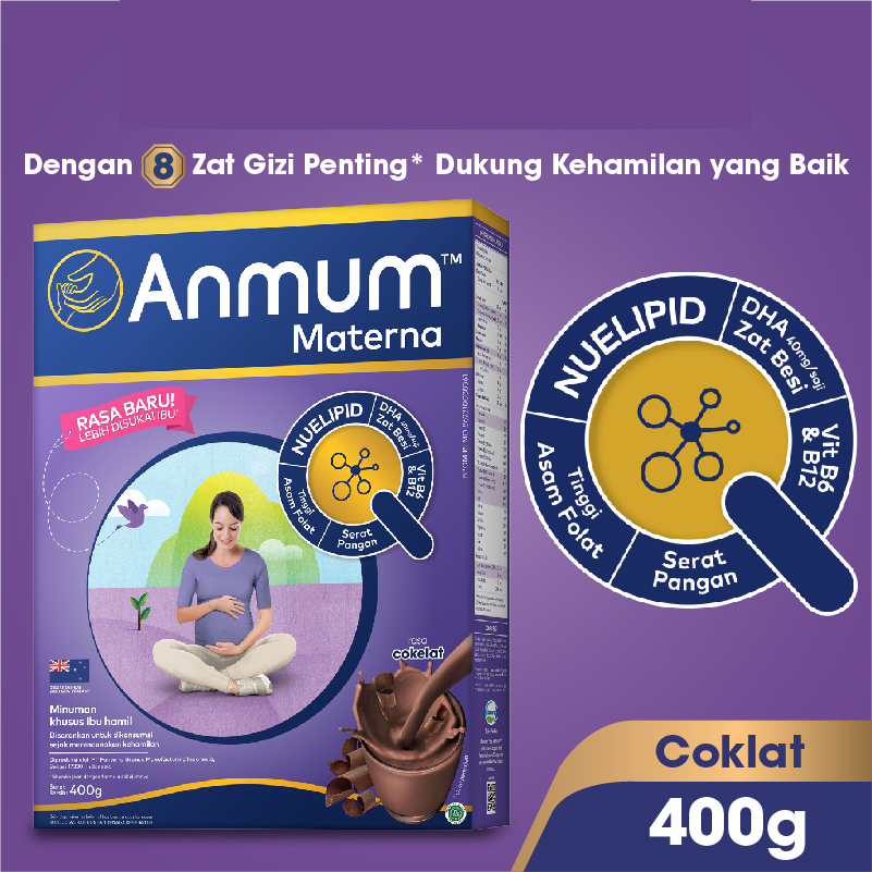 Anmum Materna Cokelat 400g | Anmum Materna Lite 360g - Susu Nutrisi Ibu Hamil