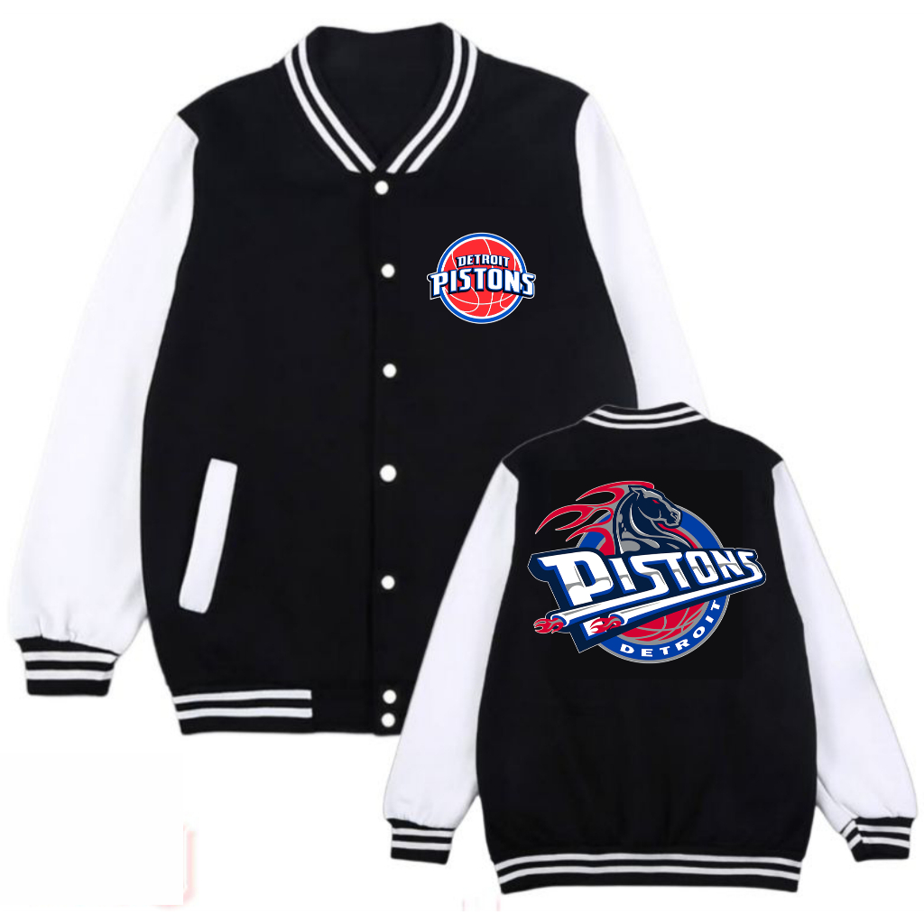 JAKET VARSITY BASEBALL PRIA DETROIT PISTONS BIG SIZE JUMBO