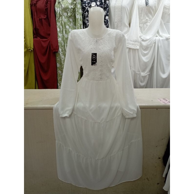 GAMIS PUTIH CERUTI
