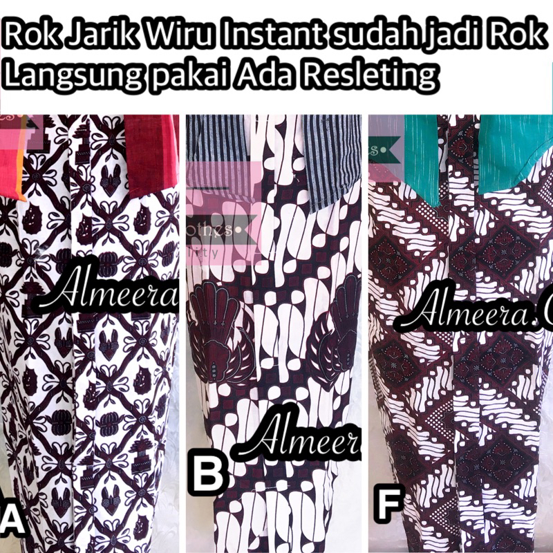 Jarik Wiru Wanita Rok Jarik Wiru Wanita Batik S-XXL