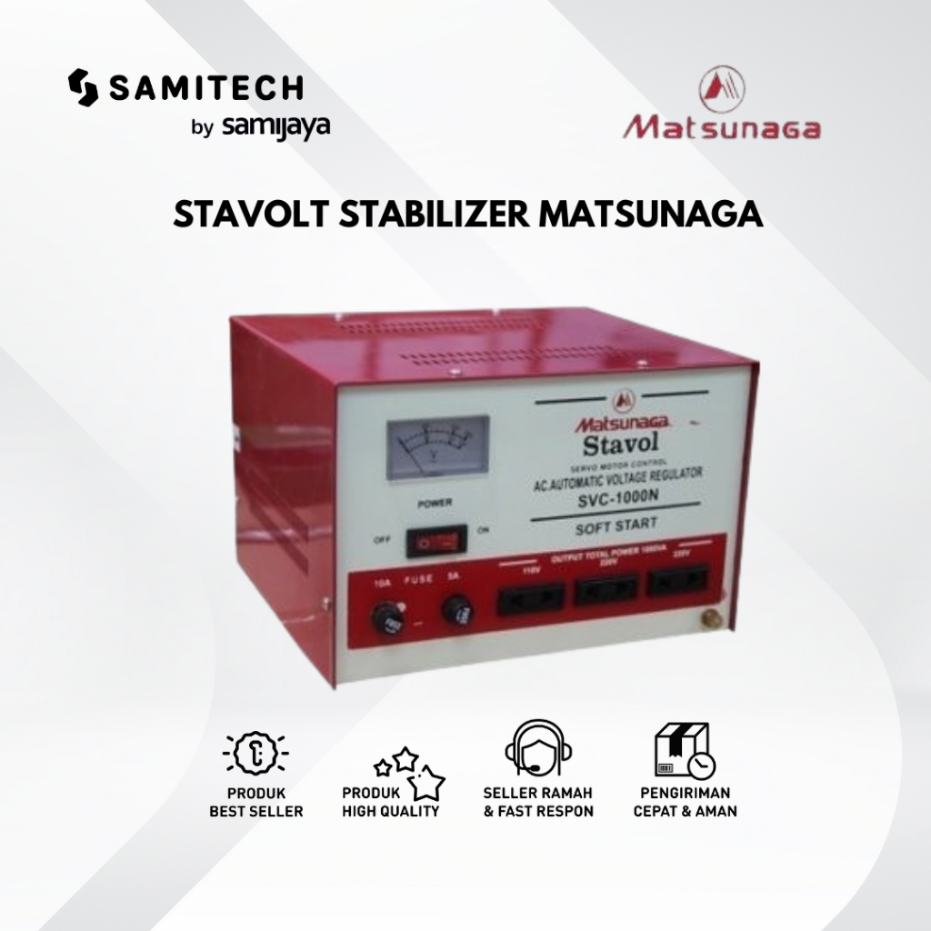 STAVOLT STABILLIZER MATSUNAGA SVC 500W-1000W