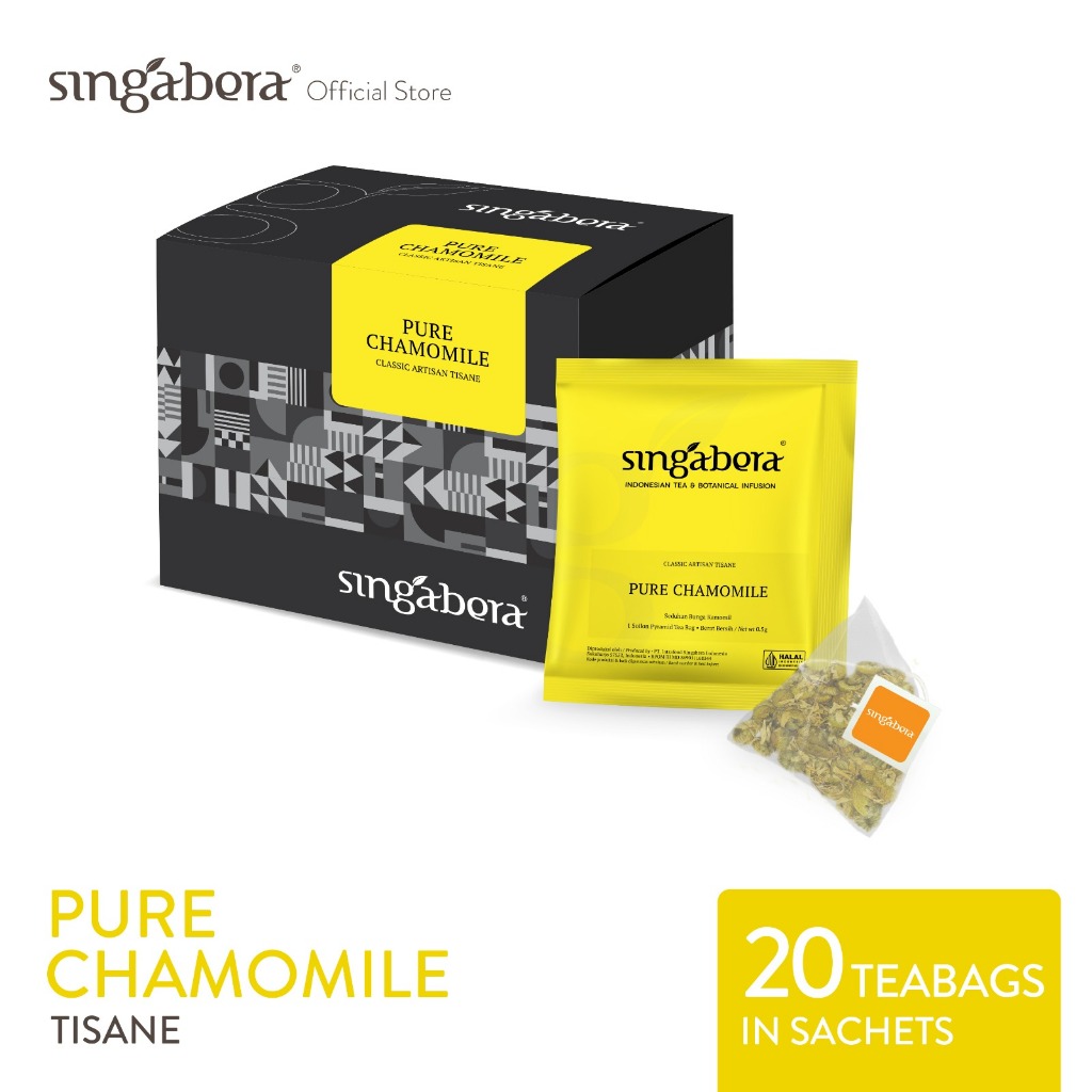 

NO_MORE Singabera Pure Chamomile - Herbal - Organic - 4 box @ 20sachet