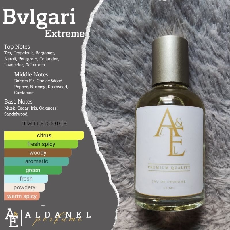 ALDANEL PERFUME - Bvlgari Extreme - Parfum Original - Parfum Bibit - Refill
