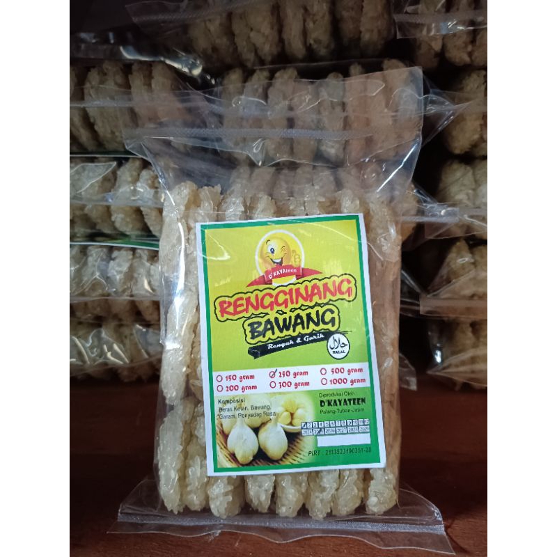 

Rengginang bawang putih 250gram