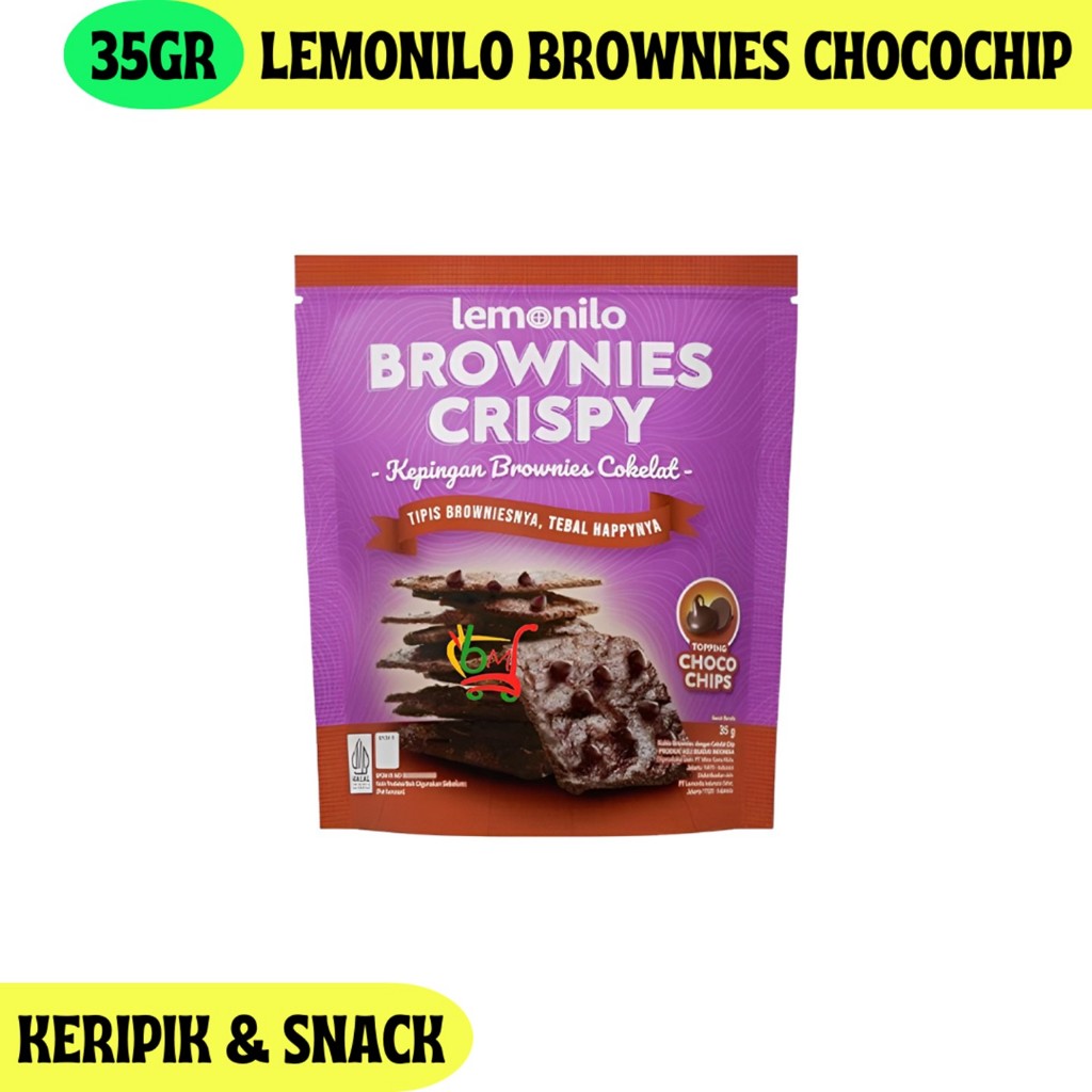 

Lemonilo Chocochip Brownies Kering Crispy Rasa Cokelat