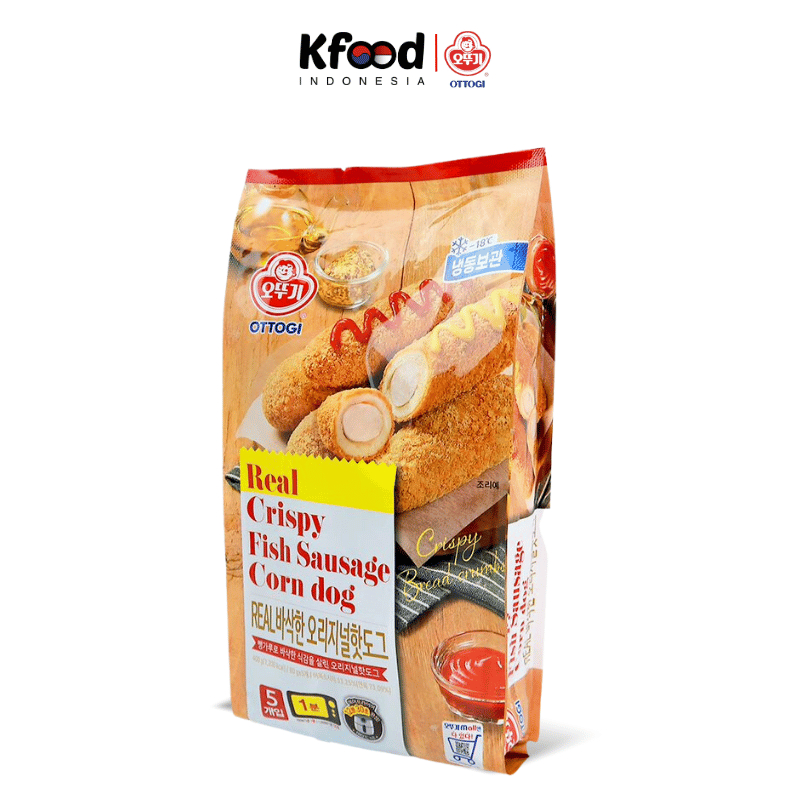 

Ottogi Real Crispy Fish Sausage Korean Corndog